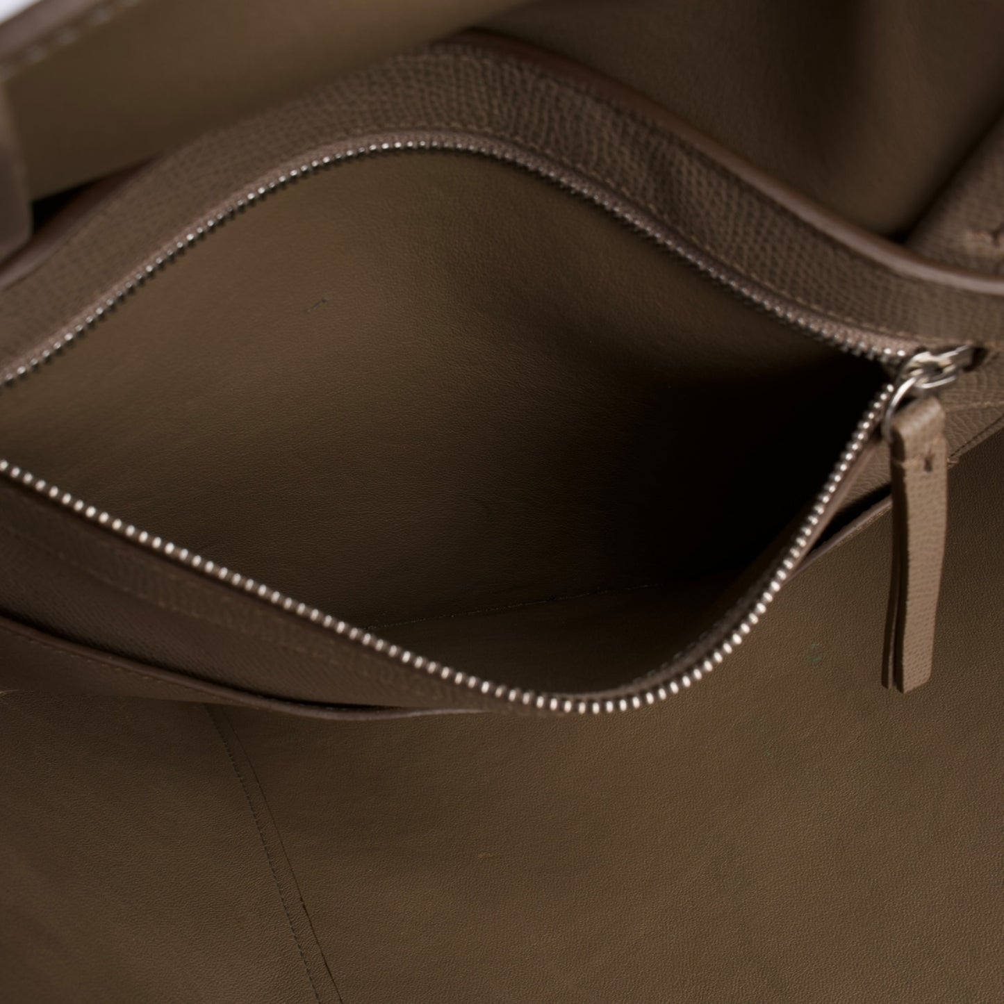 Celine Leather Cabas Shopper Bag