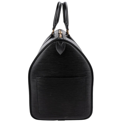 Louis Vuitton Noir Epi Leather Keepall 45 Travel Bag
