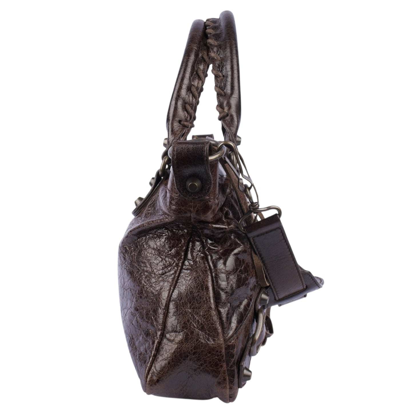 Balenciaga Brown Leather City Bag