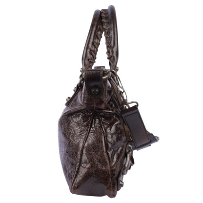 Balenciaga Brown Leather City Bag