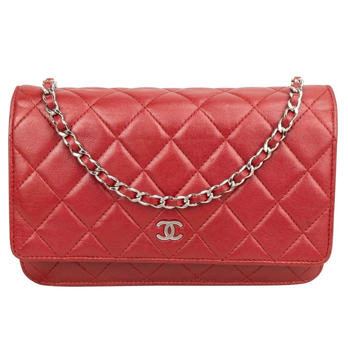 Chanel Quilted Lambskin Wallet On Chain Crossbody Bag