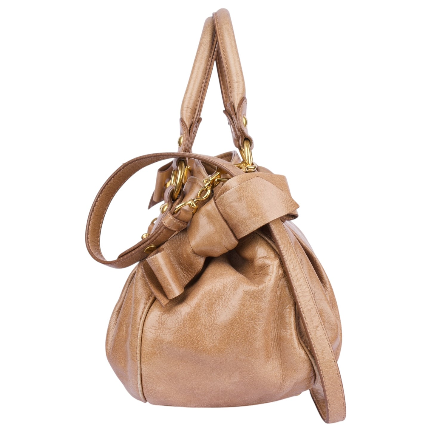 Miu Miu Vitello Leather Handbag