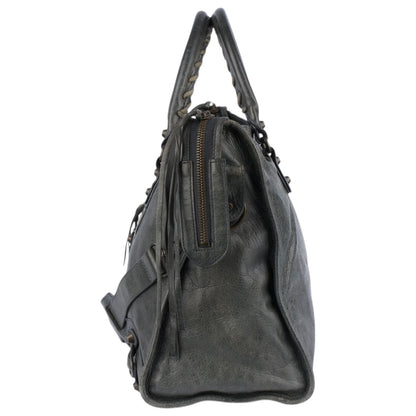 Balenciaga Grey Leather City Handbag