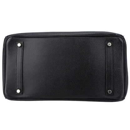 Hermès Noir Togo Leather Palladium Birkin 35 Handbag