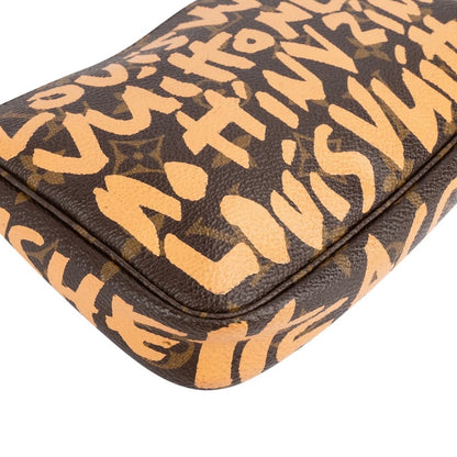 Louis Vuitton Limited Monogram Graffiti Pochette Accessoires Handbag
