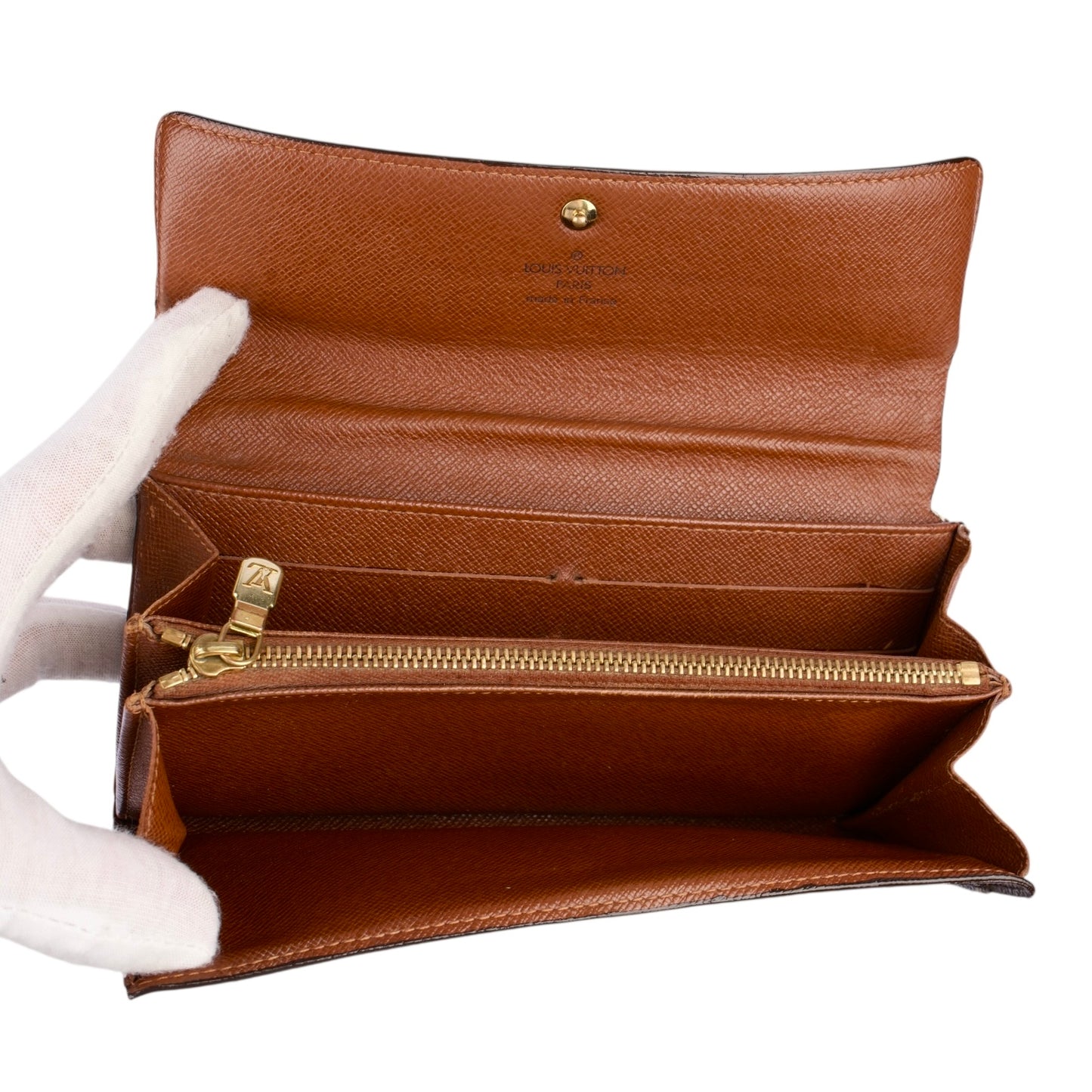 Louis Vuitton Canvas Monogram Sarah Wallet