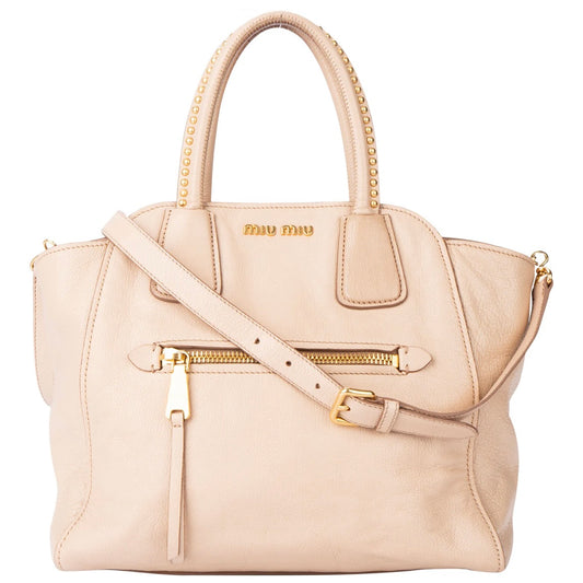 Miu Miu Leather Pocket Handbag