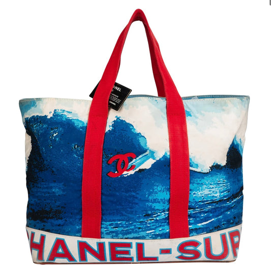 Chanel 2002 Surf Line Big Shopper Bag