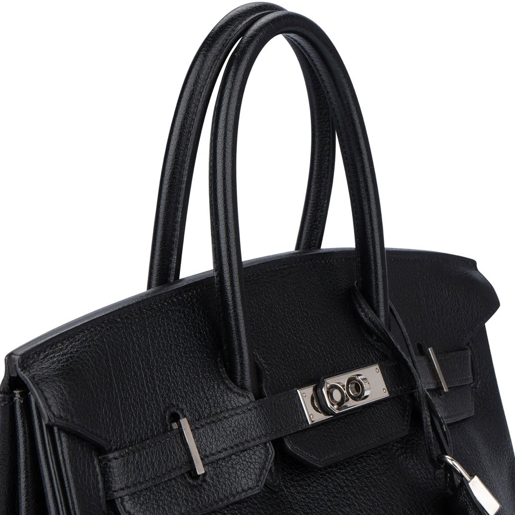 Hermès Noir Togo Leather Palladium Birkin 35 Handbag