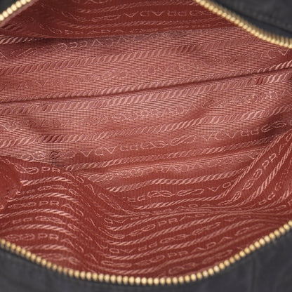 Prada Black Tessuto Fiocco Nylon Bow Detail Bag