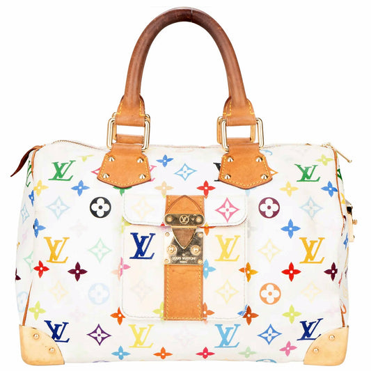 Louis Vuitton Murakami Multicolor Speedy 30 Handbag
