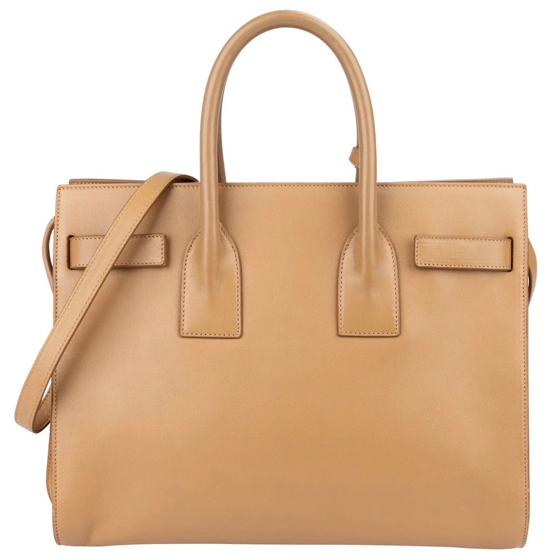 Yves Saint Laurent Smooth Leather Sac De Jour Handbag