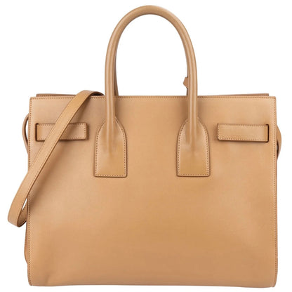 Yves Saint Laurent Smooth Leather Sac De Jour Handbag