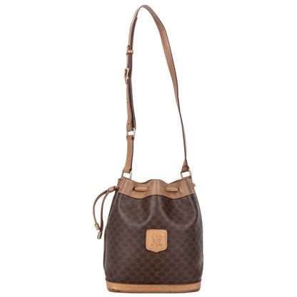 Celine Macadam Drawstring Bucket Shoulder Bag
