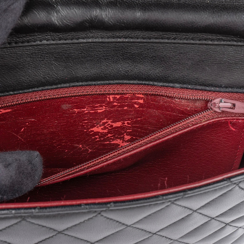 Chanel Quilted Lambskin Single Flap Shoulder Bag