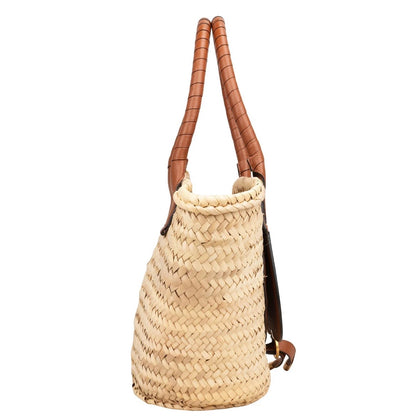 Chloé Marcie Basket Raffia Shoulder Bag