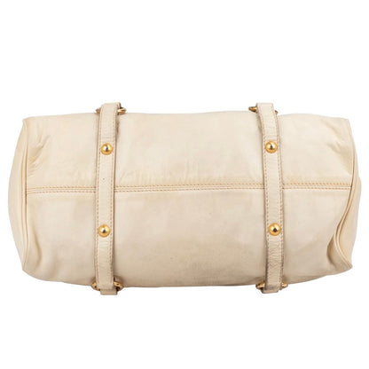 Miu Miu Vitello Lux Bow Satchel Crossbody Handbag