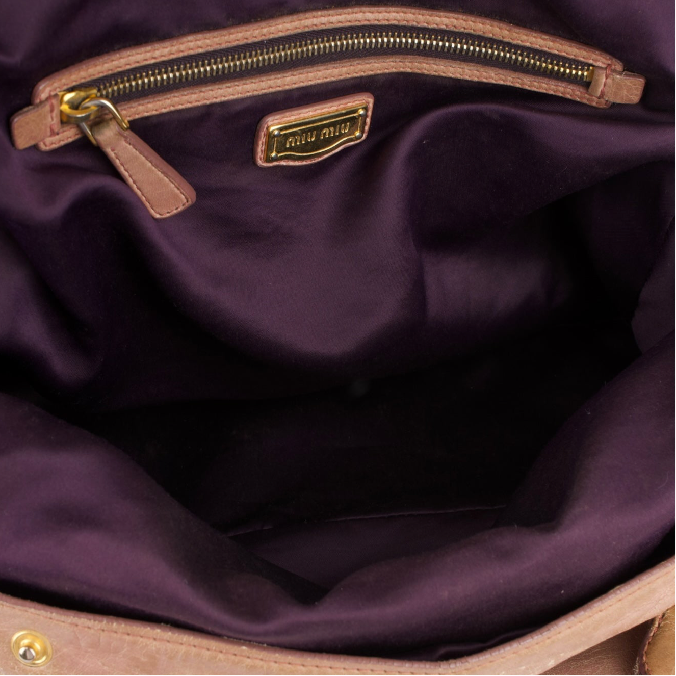 Miu Miu Leather City Handbag