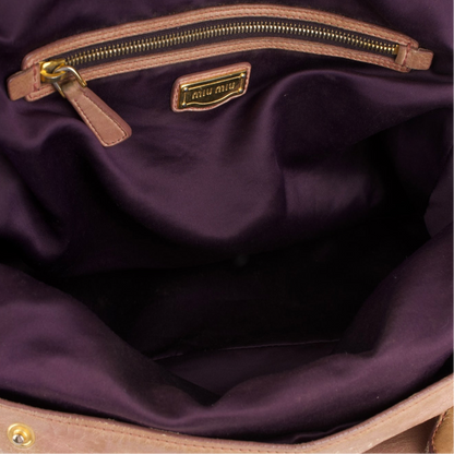 Miu Miu Leather City Handbag
