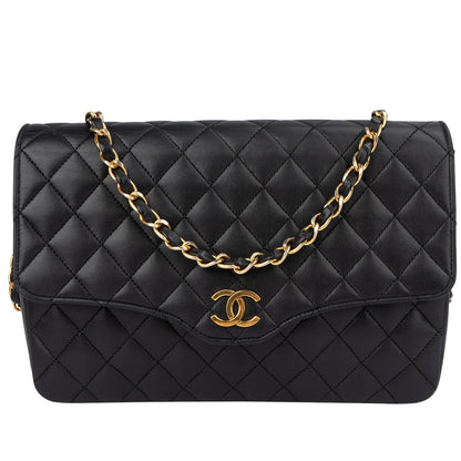 Chanel Quilted Lambskin Single Flap Shoulder Bag