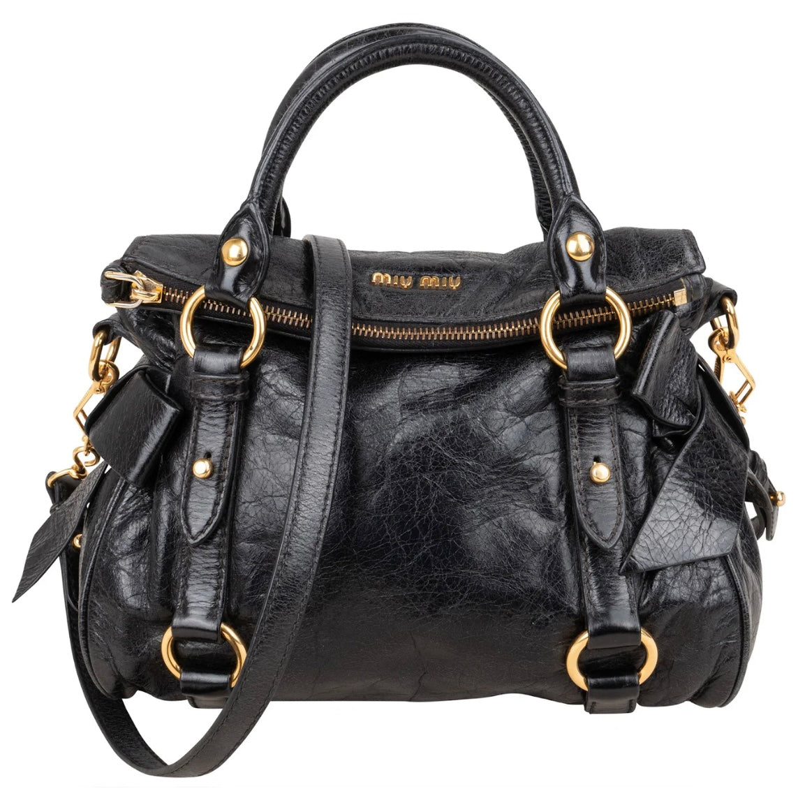 Miu Miu Vitello Lux City Handbag
