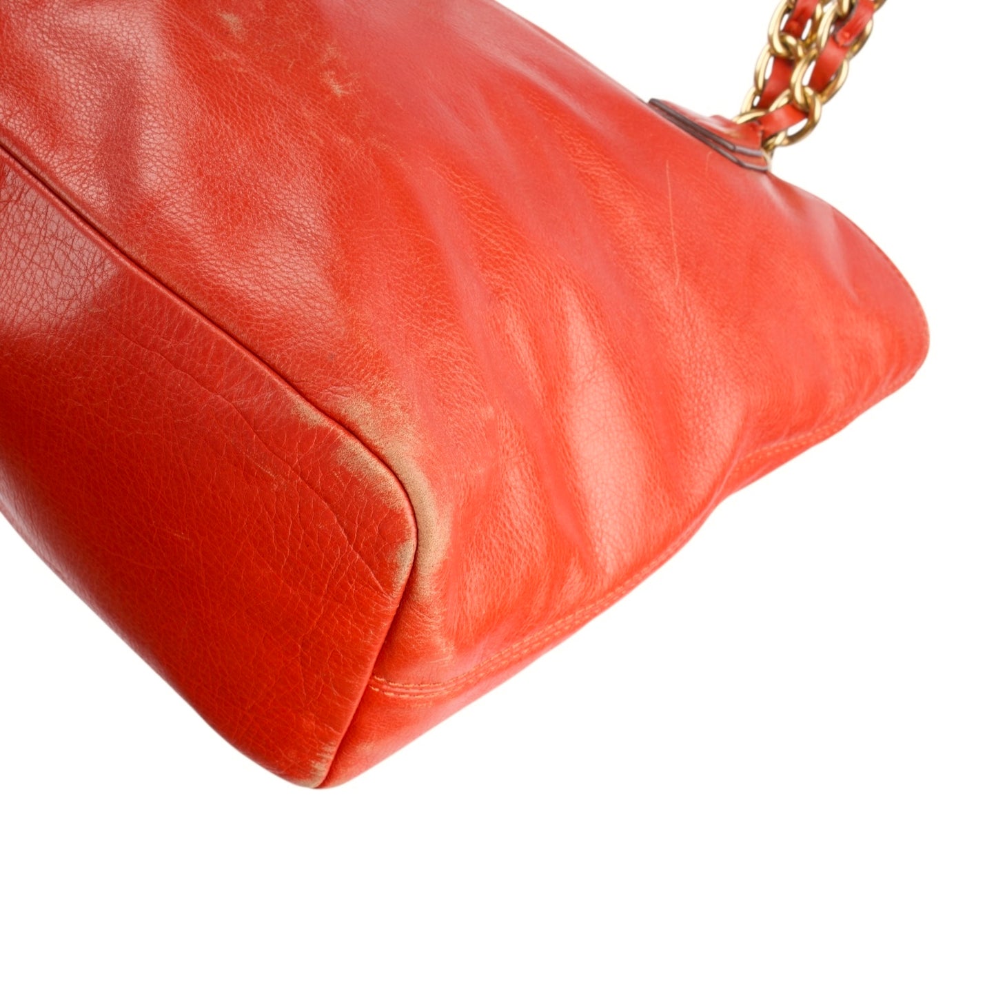 Coach Red Leather Shoulder Bag