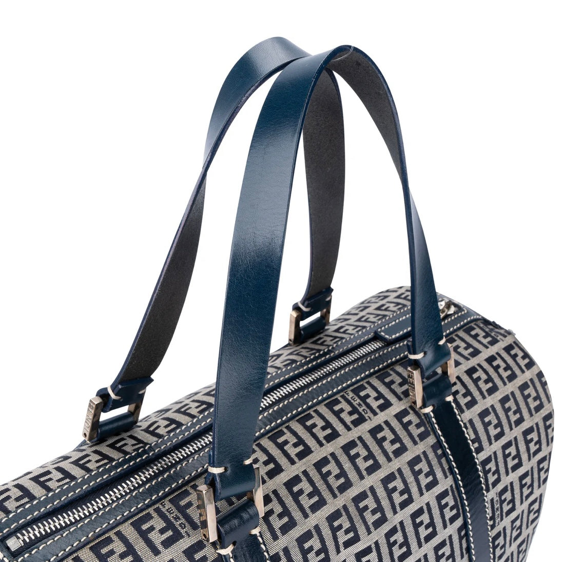 Fendi FF Monogram Boston Handbag
