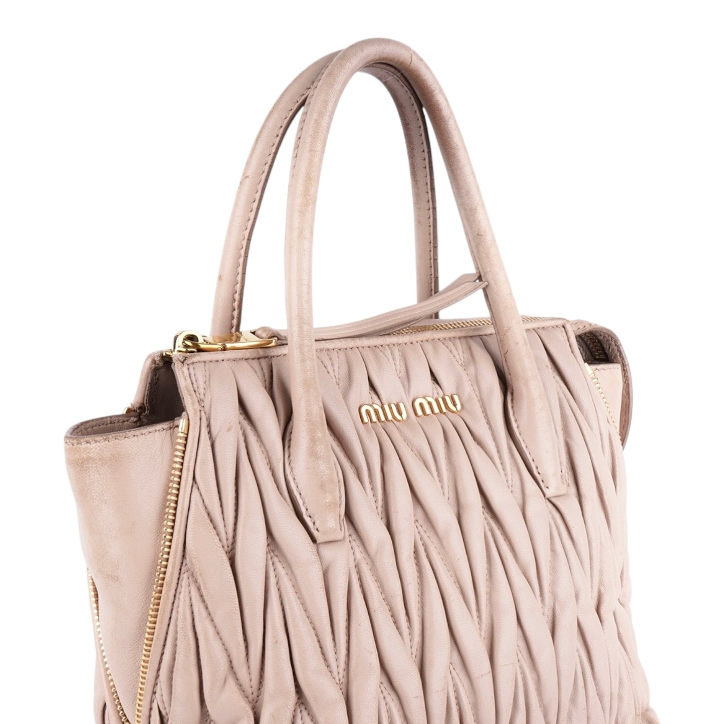 Miu Miu Quilted Leather Handbag