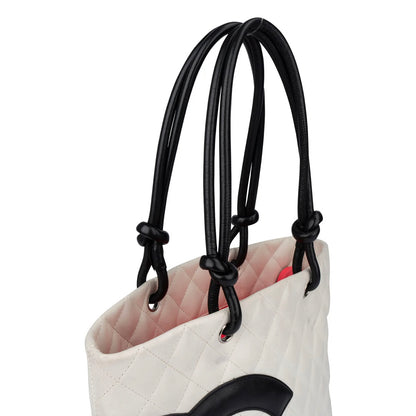 Chanel Quilted Bicolor Lambskin Cambon Handbag