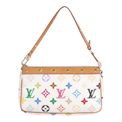 Louis Vuitton Monogram Canvas Murakami Multicolor Studded Pochette Accessoires Handbag