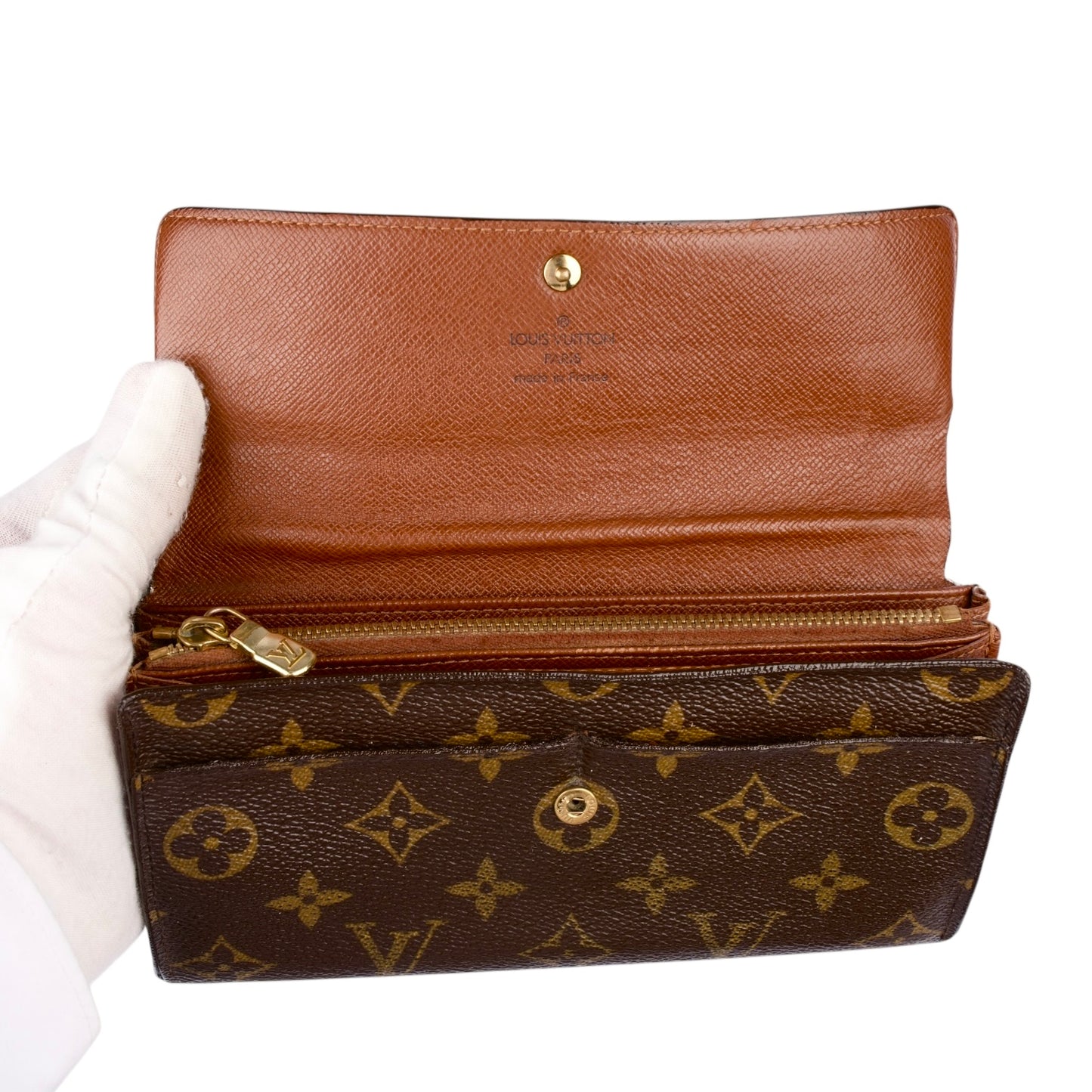 Louis Vuitton Canvas Monogram Sarah Wallet