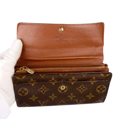 Louis Vuitton Canvas Monogram Sarah Wallet