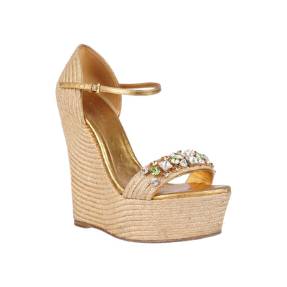 Gucci Jute Patterned Espadrillas (36)