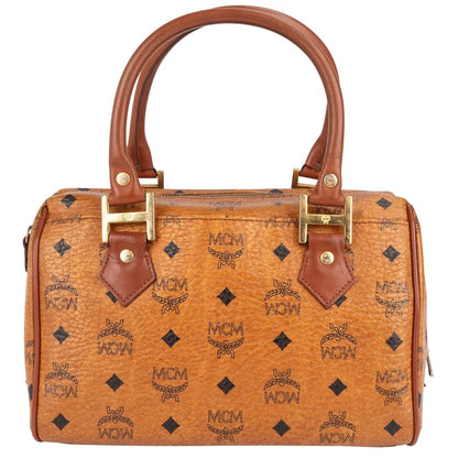 MCM Monogram Visetos Boston Handbag