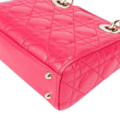 Christian Dior Quilted Leather Mini Lady Dior Handbag