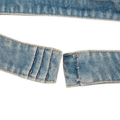 Prada Blue Denim Bralette Top (IT42)