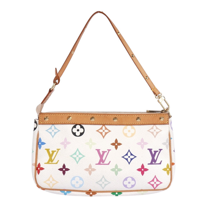 Louis Vuitton Monogram Canvas Murakami Multicolor Studded Pochette Accessoires Handbag