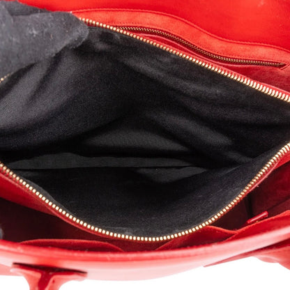 Yves Saint Laurent Red Calfskin Leather Sac de Jour Handbag