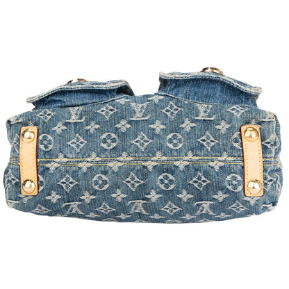 Louis Vuitton Denim Monogram Baggy PM Shoulder Bag