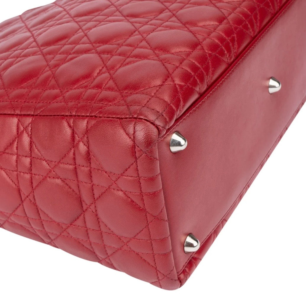 Christian Dior Quilted Leather Lady Dior Handbag