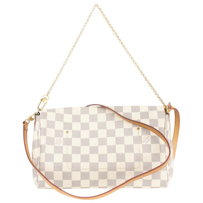 Louis Vuitton White Damier Azur Favorit MM