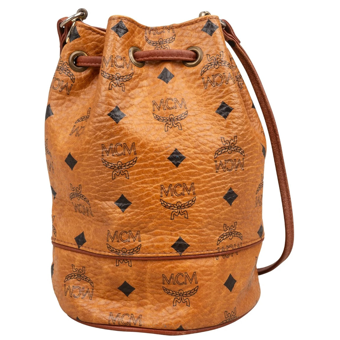 MCM Monogram Visetos Drawstring Crossbody Bag