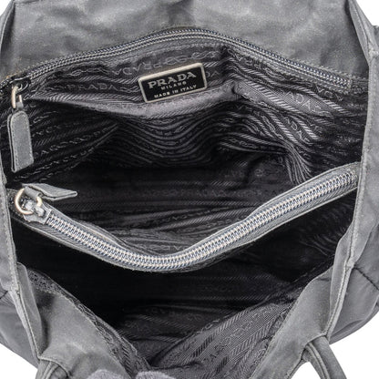 Prada Black Nylon Triangle Handbag