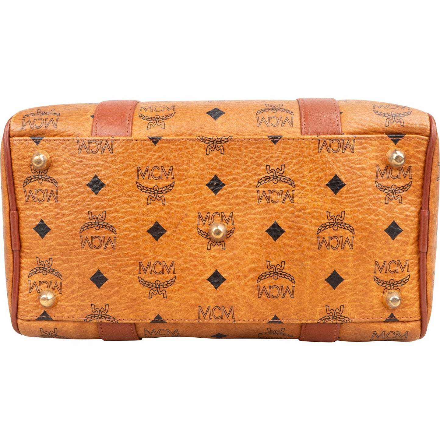 MCM Monogram Visetos Boston Handbag