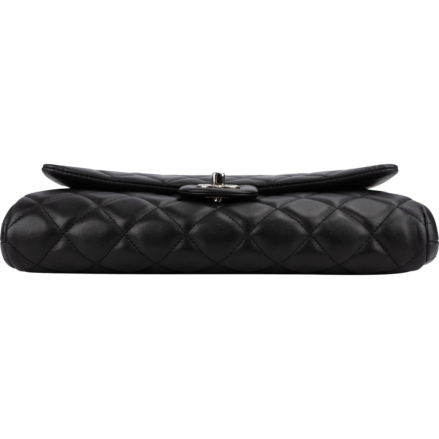 Chanel Quilted Lambskin Palladium Single Flap Shoulder Bag