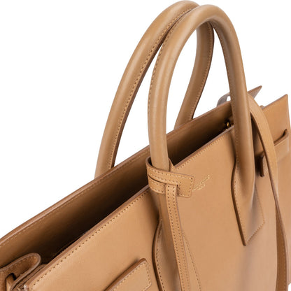 Yves Saint Laurent Smooth Leather Sac De Jour Handbag
