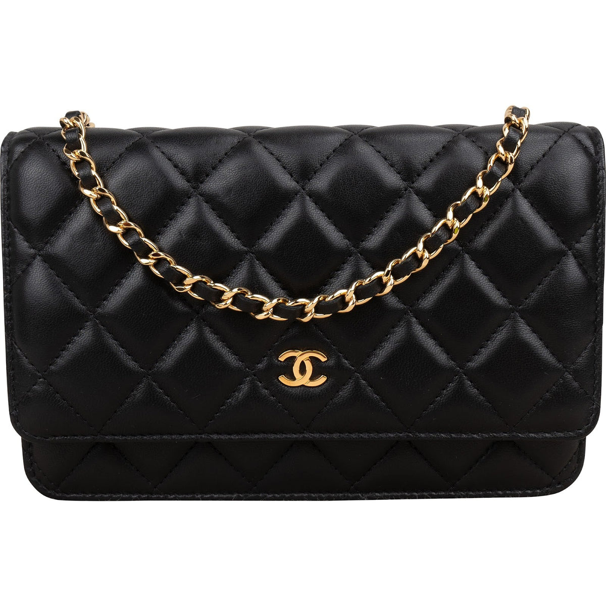 Chanel Quilted Lambskin Wallet on Chain Crossbody Bag