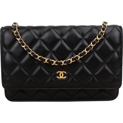 Chanel Quilted Lambskin Wallet on Chain Crossbody Bag