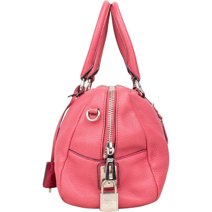 Prada Grained Leather Bauletto Handbag