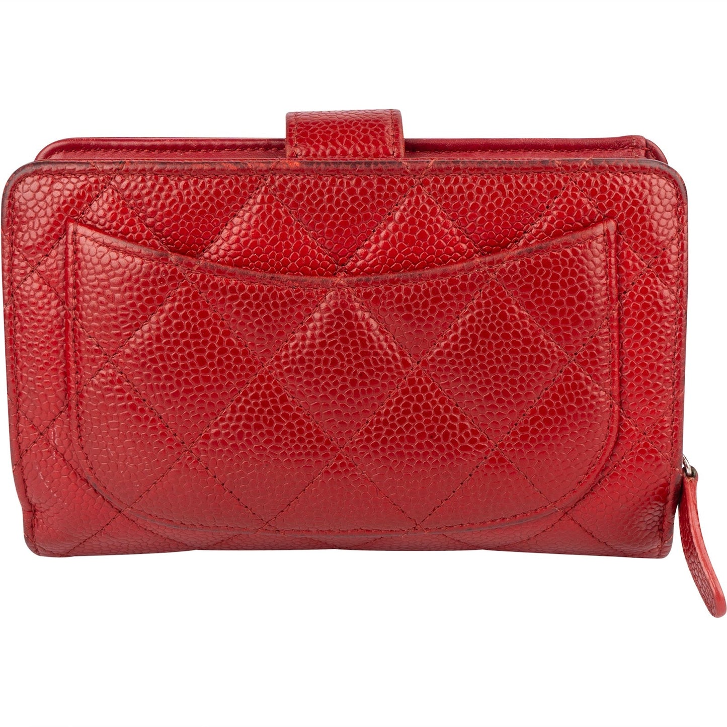 Chanel Caviar Quilted Timeless CC Bifold Wallet